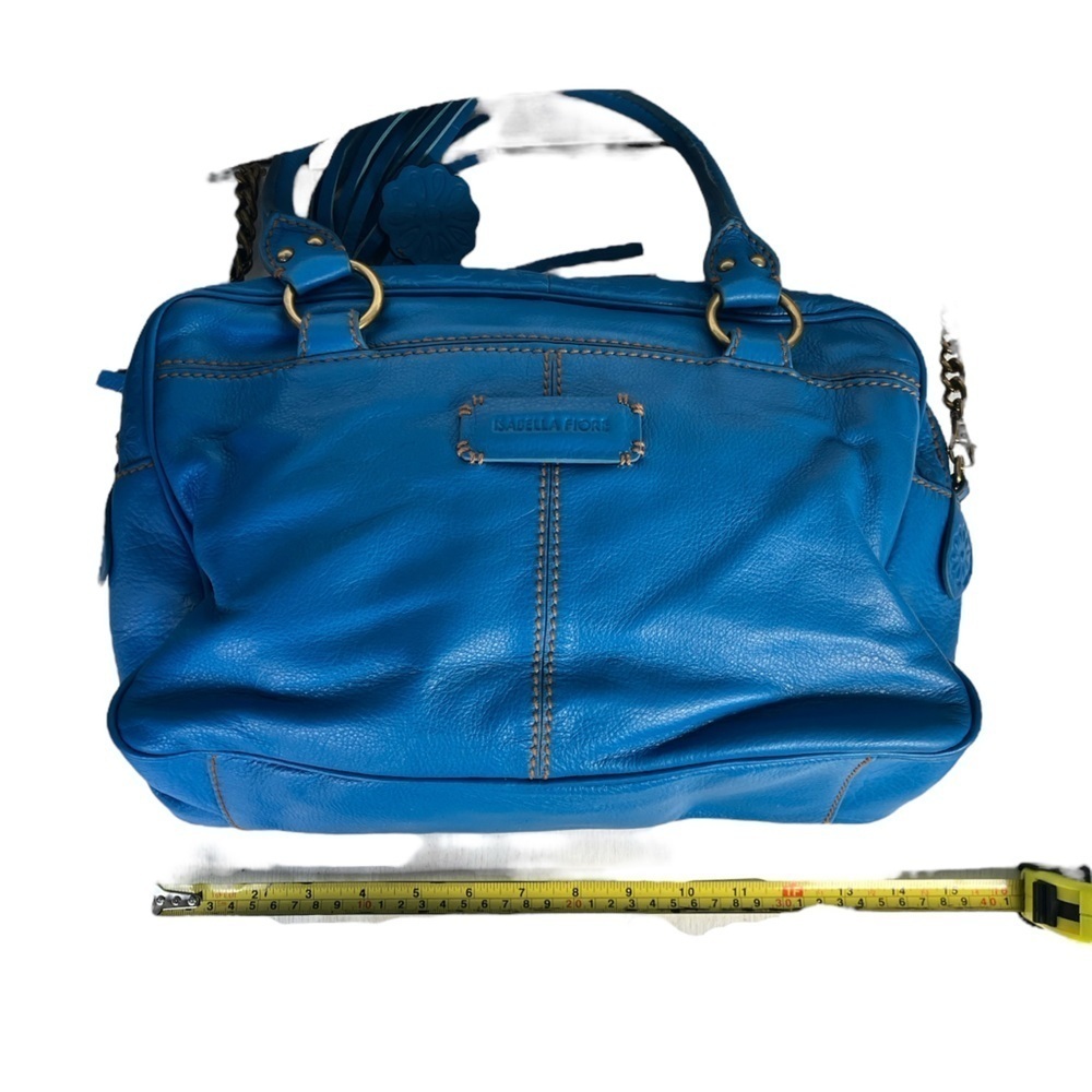 Isabella Fiore Top Zip Shoulder Bag Blue Bell NWT​​​​​ - Picture 6 of 10